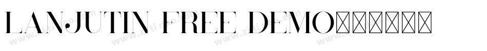 Lanjutin Free Demo字体转换